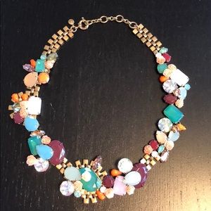 Jcrew multi color rhinestone necklace